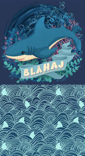 Blåhaj Shirt and Pajama Pants Design